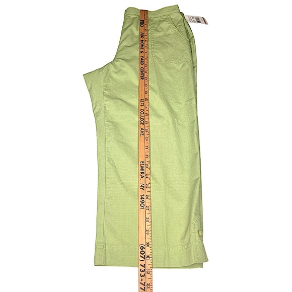 NWT! Alfred Dunner Key Largo Kiwi Flat Front Cotton Capri Pants Women’s Size 12 - Picture 5 of 14